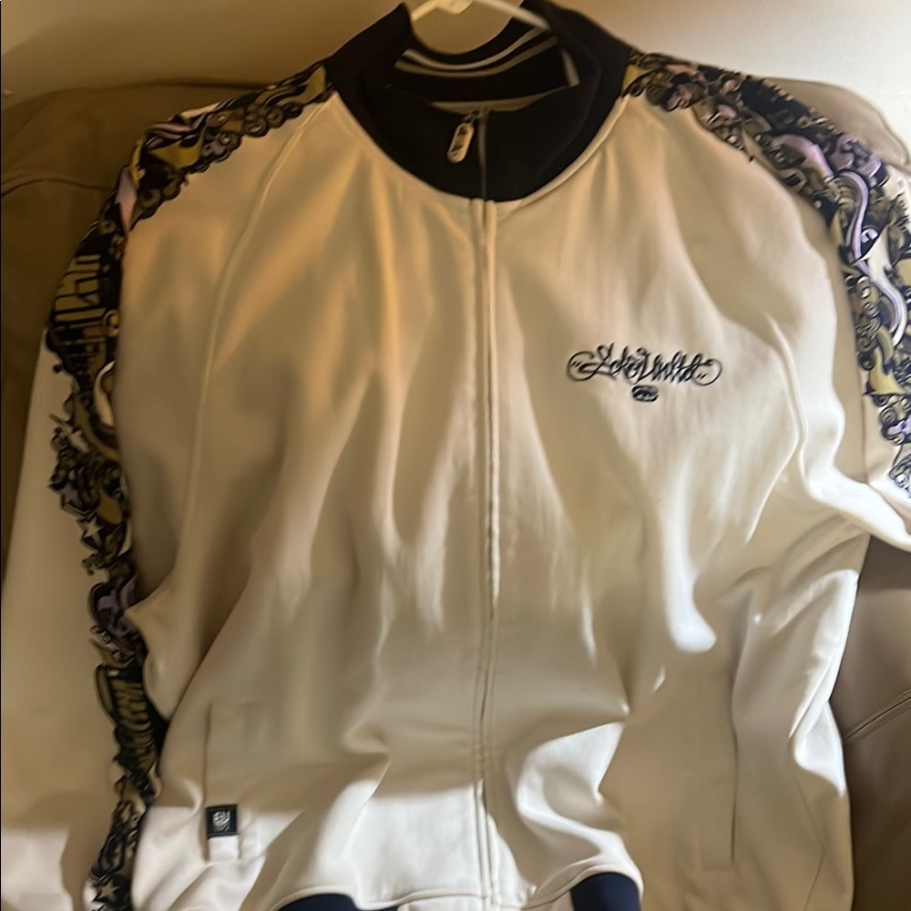 Vintage Marc Ecko Black and White Bomber Jacket
